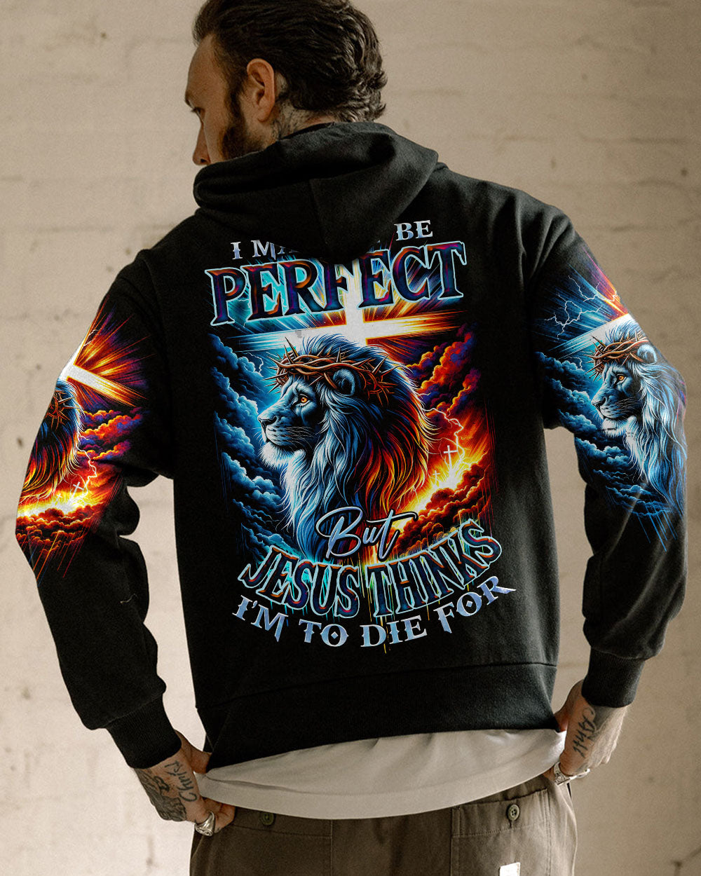 I May Not Be Perfect Lion Men's All Over Print Shirt - Ty1801241