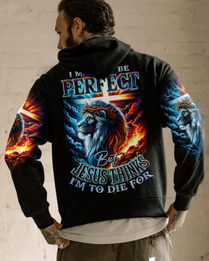 I May Not Be Perfect Lion Men's All Over Print Shirt - Ty1801241