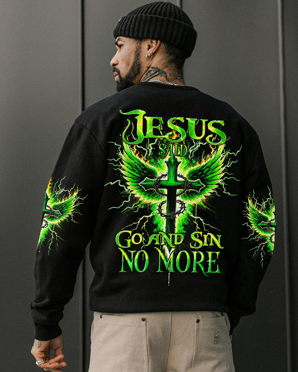 Jesus Said Go And Sin No More Men's All Over Print Shirt - Tyhi0307242
