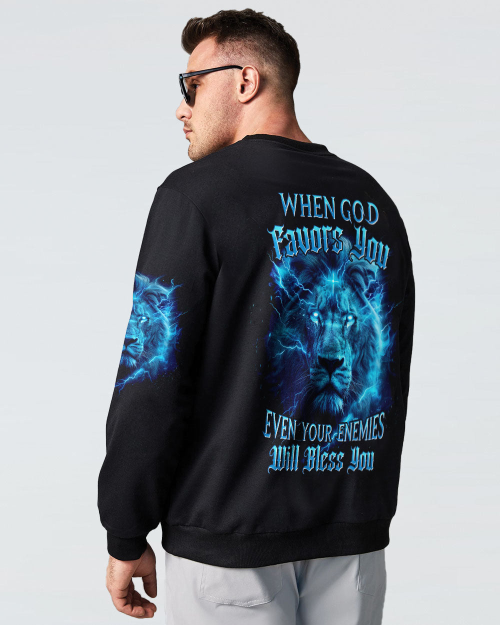 When God Favors You Lion Men's All Over Print Shirt - Tyhi1304242