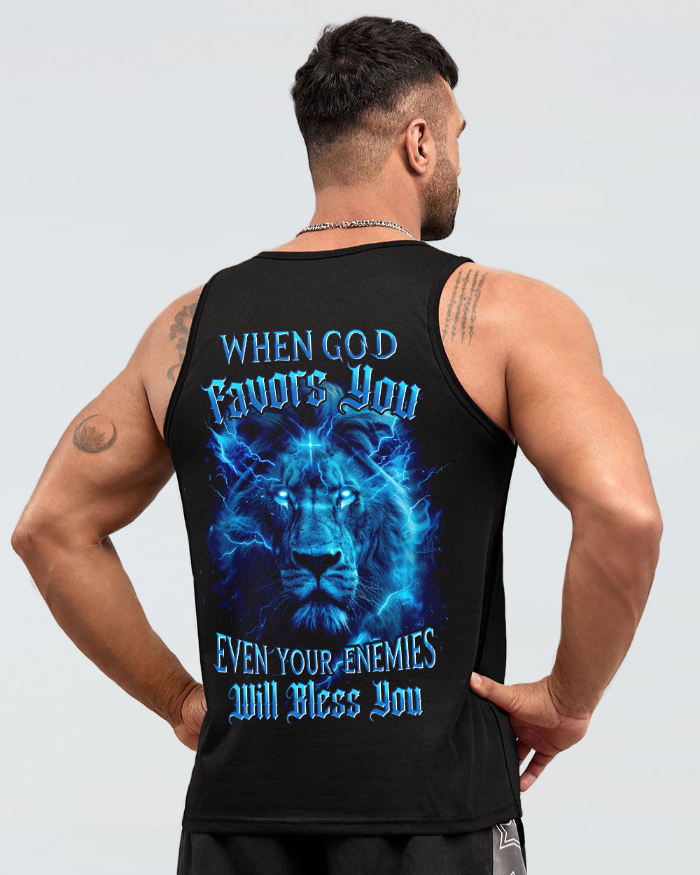 When God Favors You Lion Men's All Over Print Shirt - Tyhi1304242