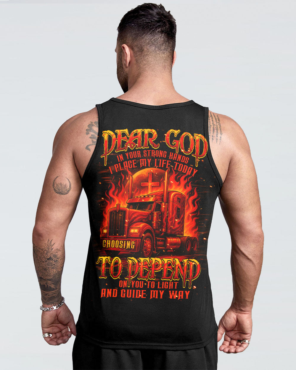 Dear God Trucker Men's All Over Print Shirt - Typq0108254