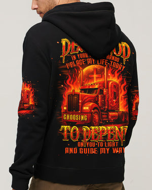Dear God Trucker Men's All Over Print Shirt - Typq0108254