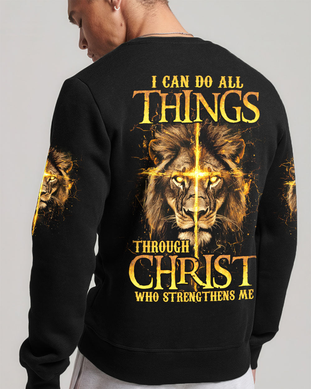 I Can Do All Things Lion Men's All Over Print Shirt - Typq2410251