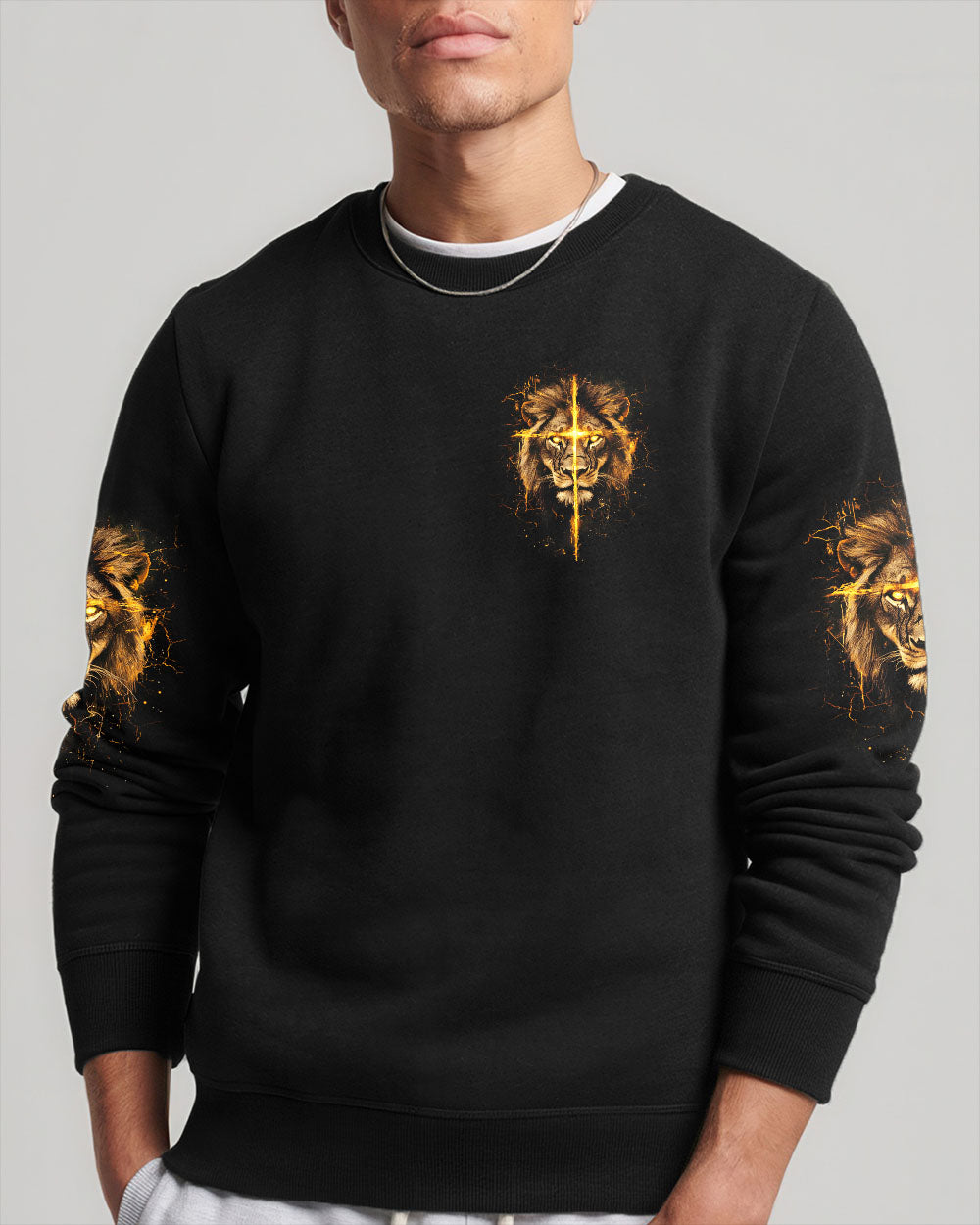 I Can Do All Things Lion Men's All Over Print Shirt - Typq2410251