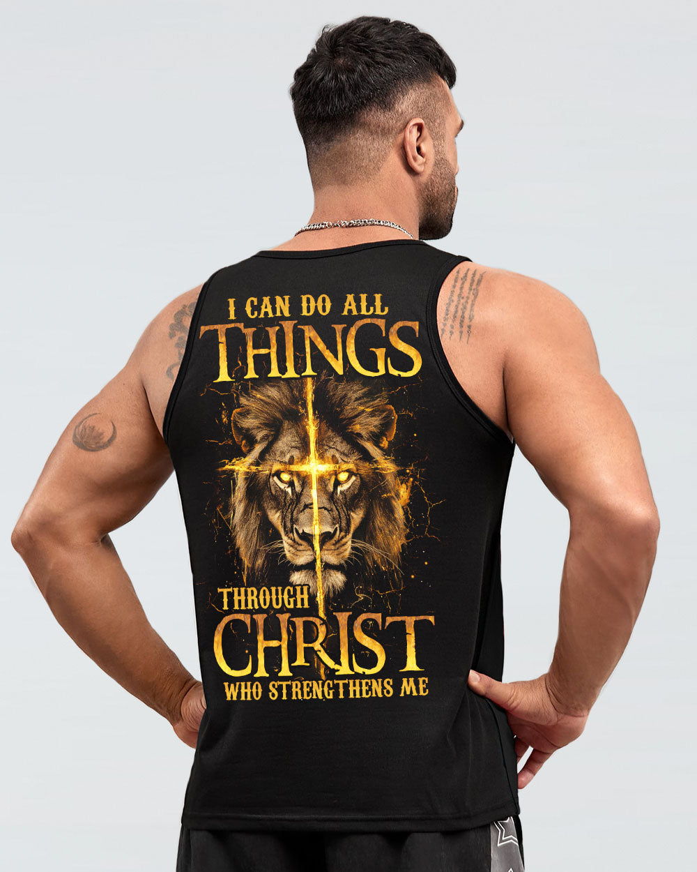 I Can Do All Things Lion Men's All Over Print Shirt - Typq2410251