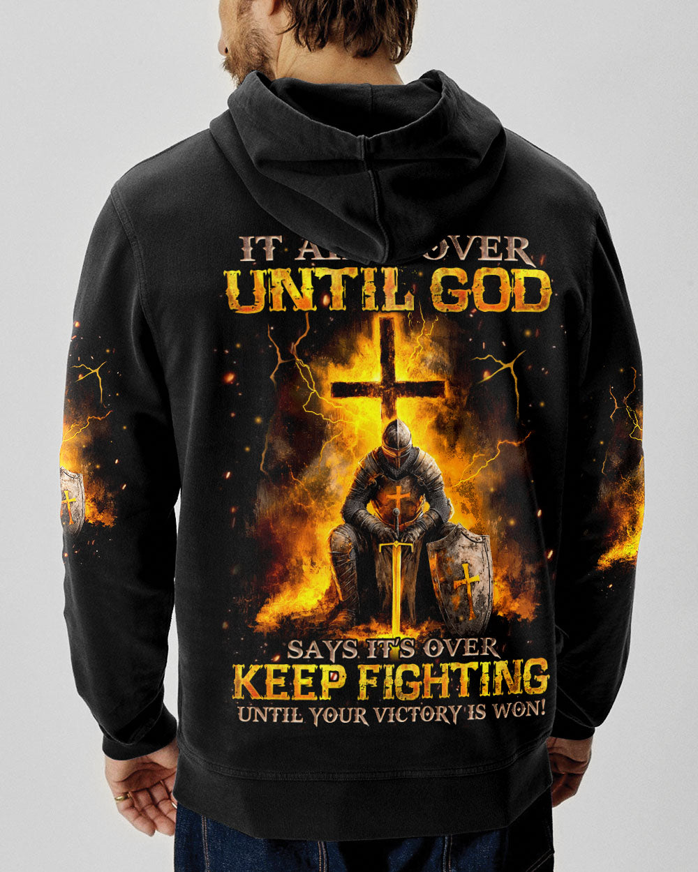 It Ain't Over Until God Says It's Over Men's All Over Print Shirt - Tyqy0412244
