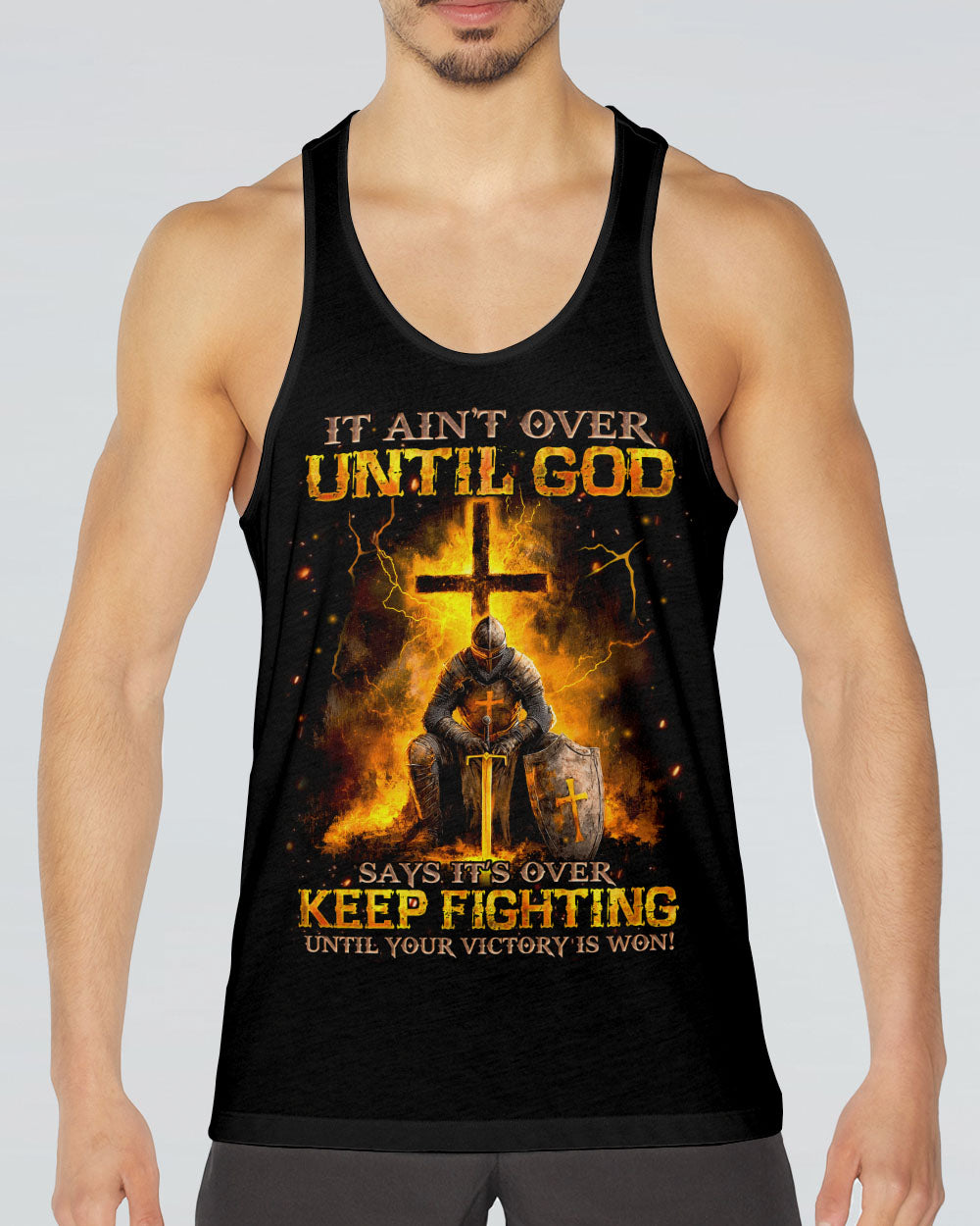 It Ain't Over Until God Says It's Over Men's All Over Print Shirt - Tyqy0412244