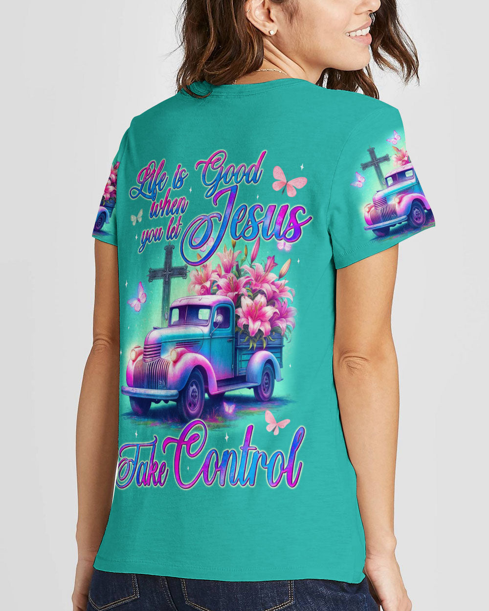 Jesus Take Control Women's All Over Print - Tyqy0705242