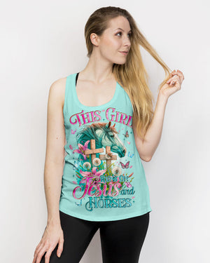 Runs On Jesus And Horses Women's All Over Print Shirt - Tyqy0912231