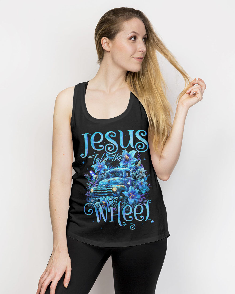 Jesus Take The Wheel Women's All Over Print Shirt - Tyqy1503245