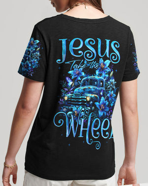 Jesus Take The Wheel Women's All Over Print Shirt - Tyqy1503245
