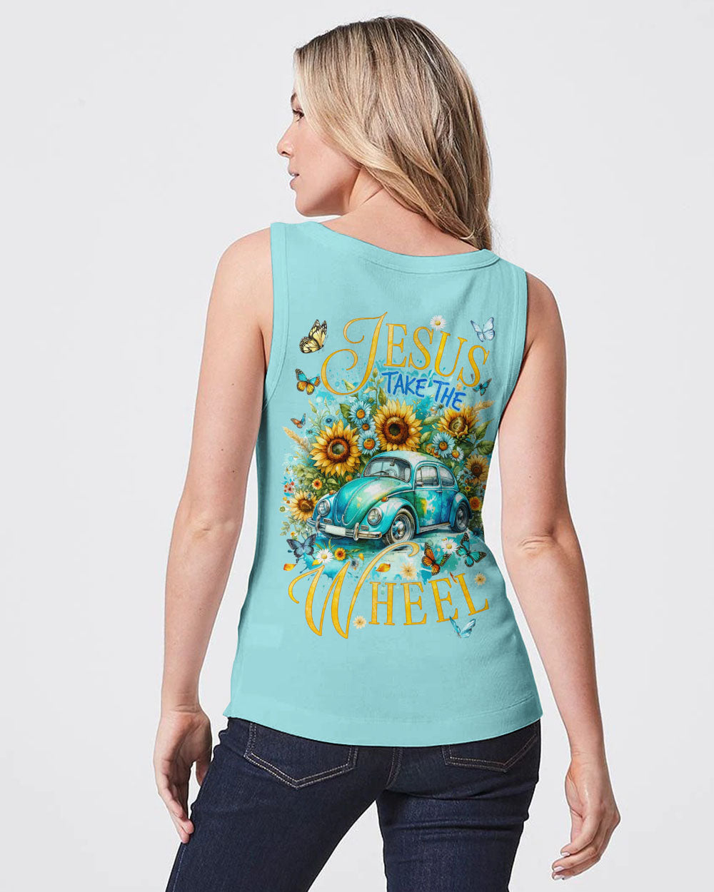Jesus Take The Wheel Women's All Over Print Shirt - Tyqy1811235