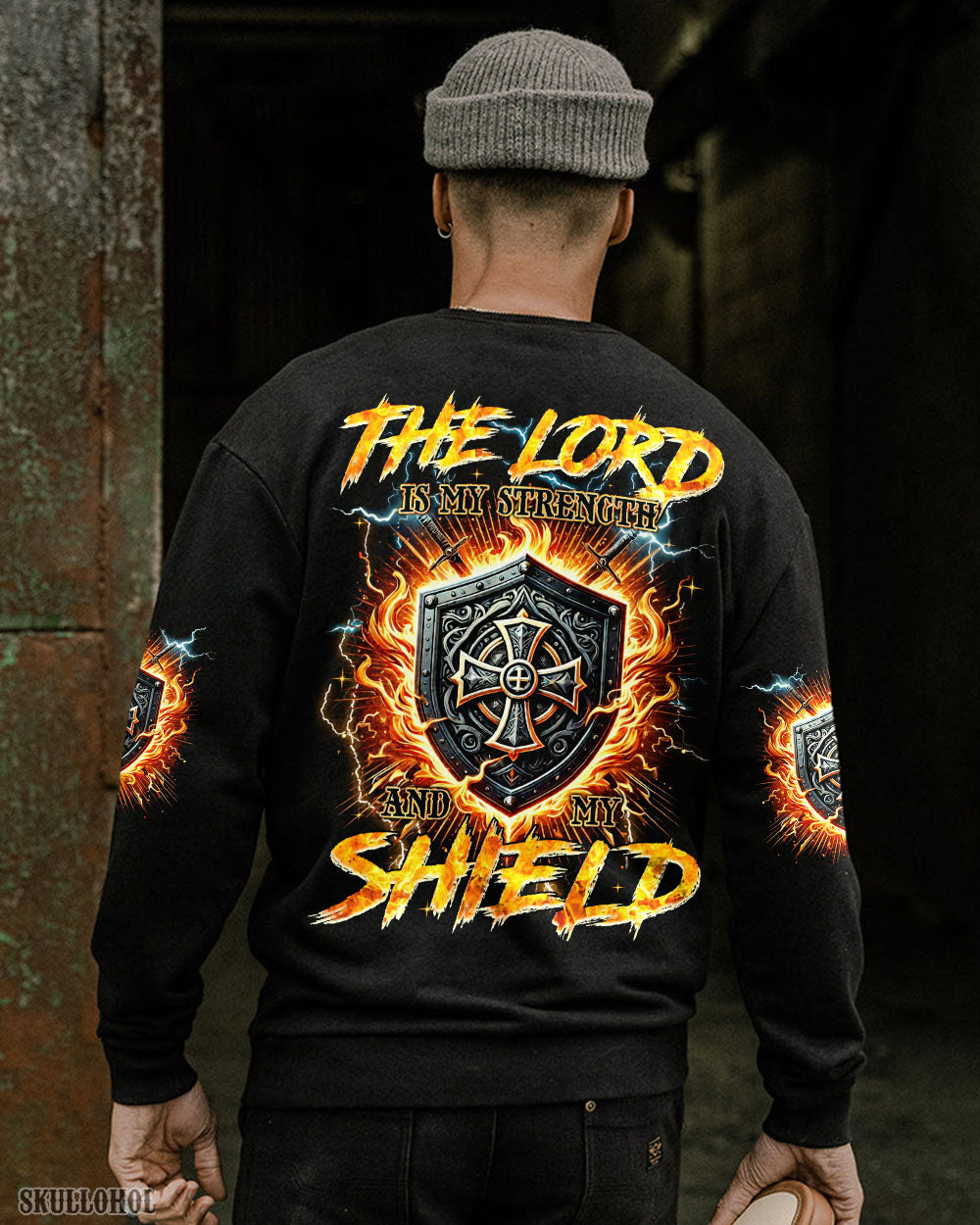 The Lord Is My Strength And My Shield Men's All Over Print Shirt - Tyqy2011243