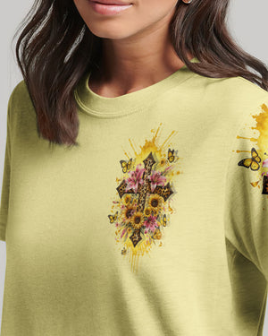 I Believe In God Cross Leopard Women's All Over Print Shirt - Tyqy2211231