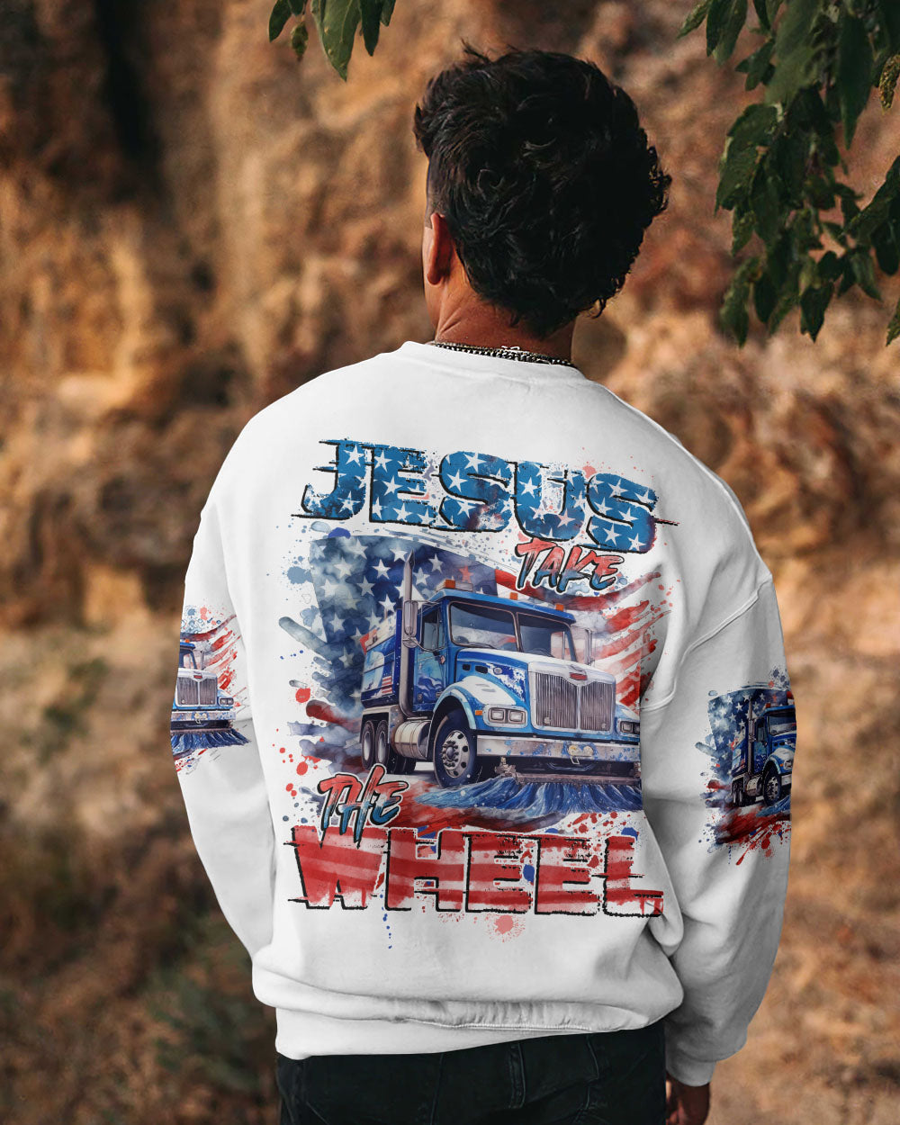 Jesus Take The Wheel Sweeper Truck Men's All Over Print Shirt - Tytd0104241