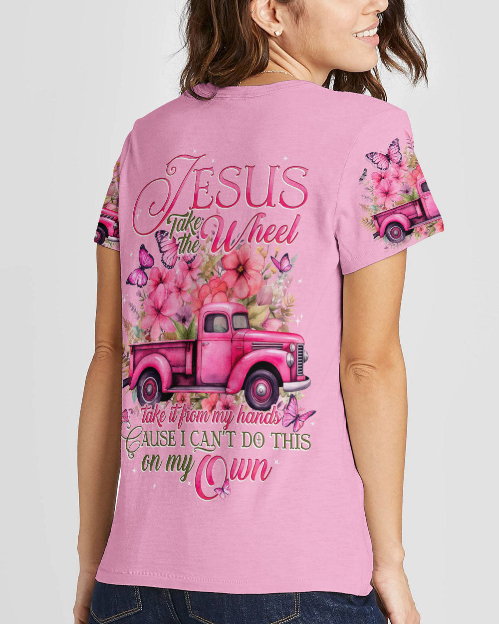 Jesus Take The Wheel Women's All Over Print Shirt - Tytd0301241