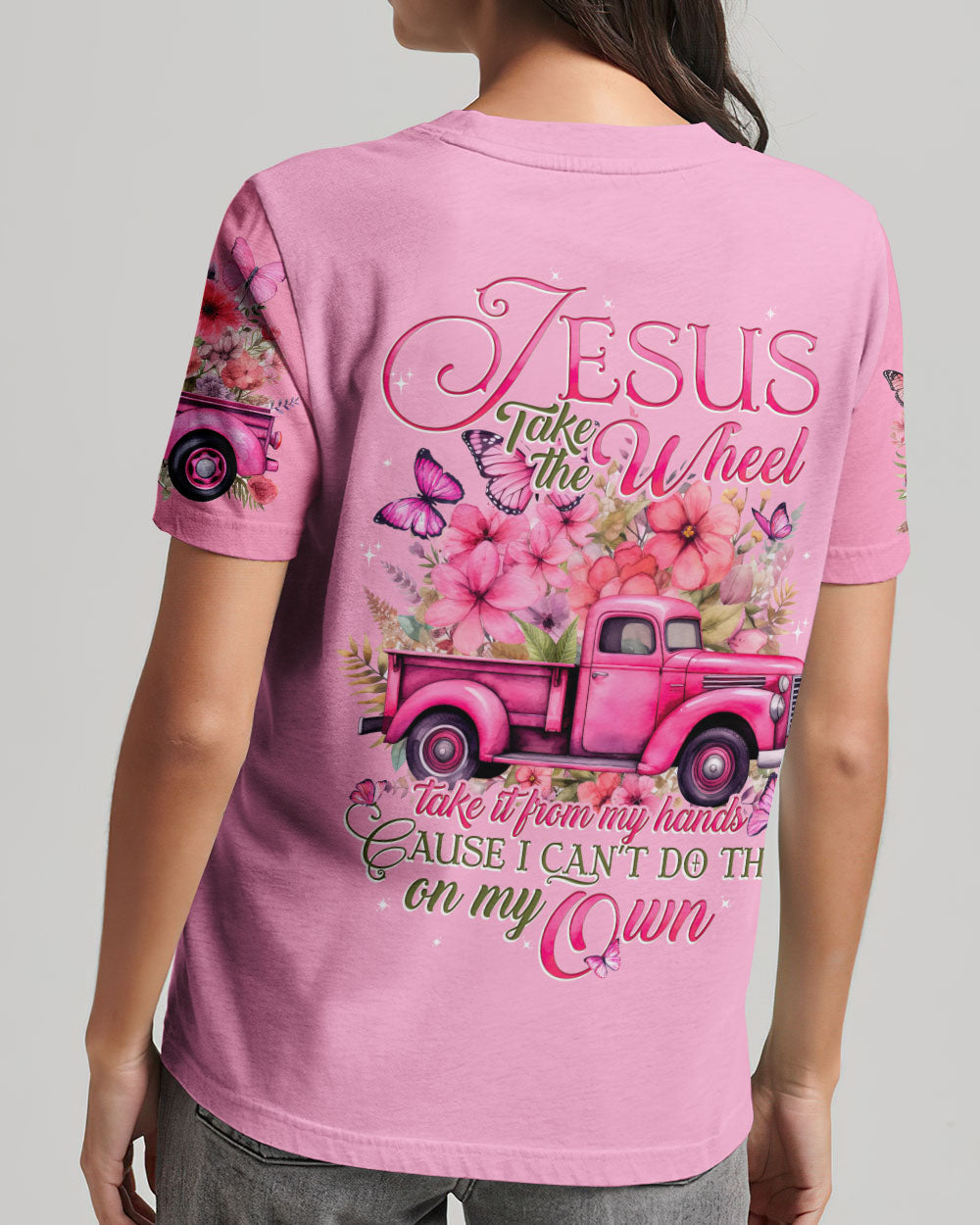 Jesus Take The Wheel Women's All Over Print Shirt - Tytd0301241