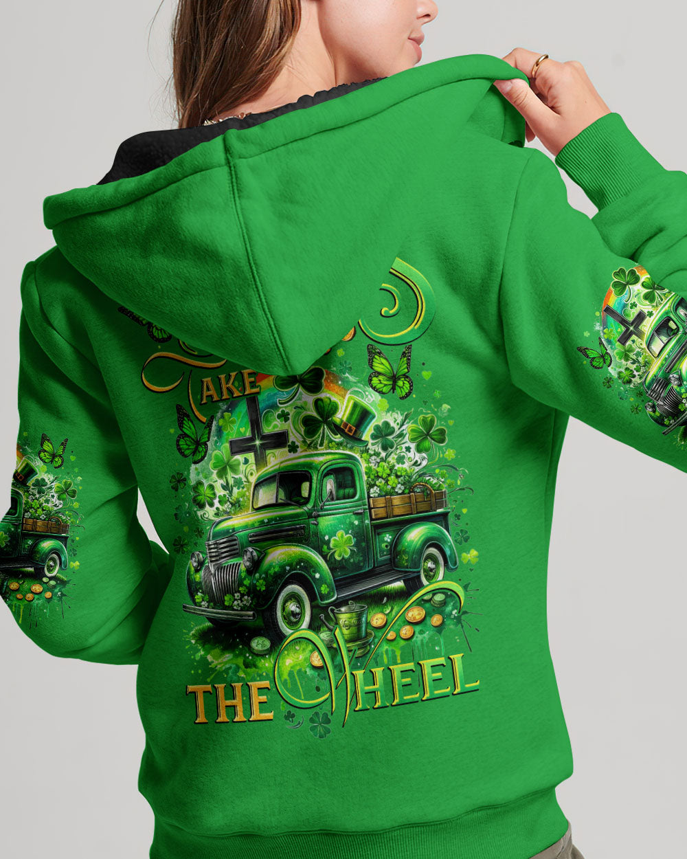 Jesus Take The Wheel Patrick's Day Women's All Over Print Shirt - Tytd0301242