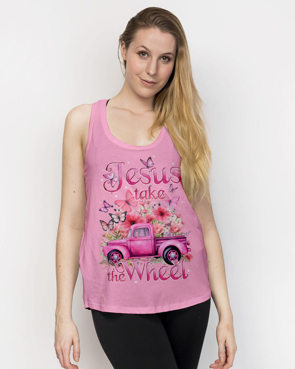 Jesus Take The Wheel Women's All Over Print Shirt - Tytd0401233