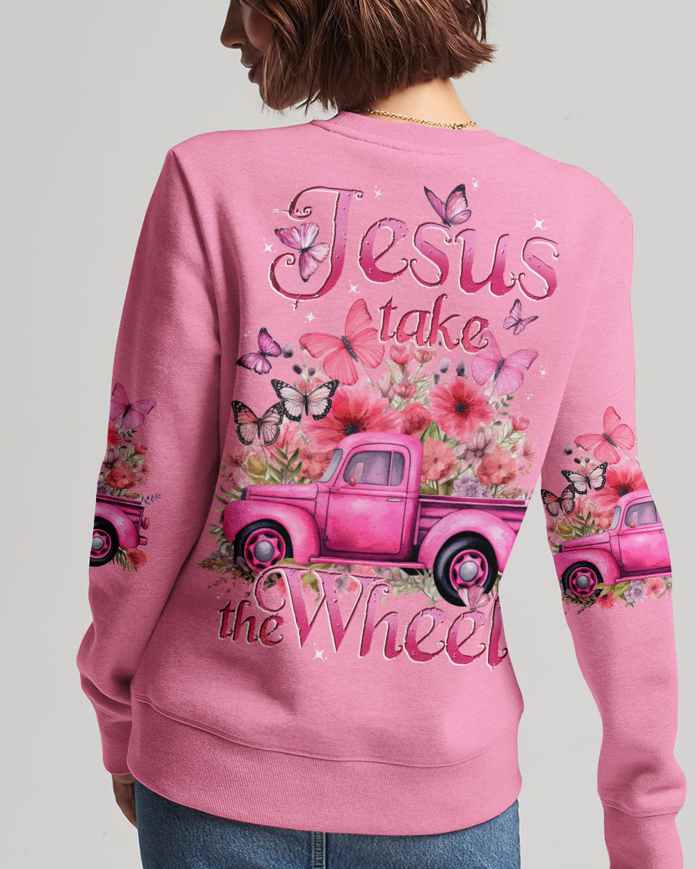 Jesus Take The Wheel Women's All Over Print Shirt - Tytd0401233