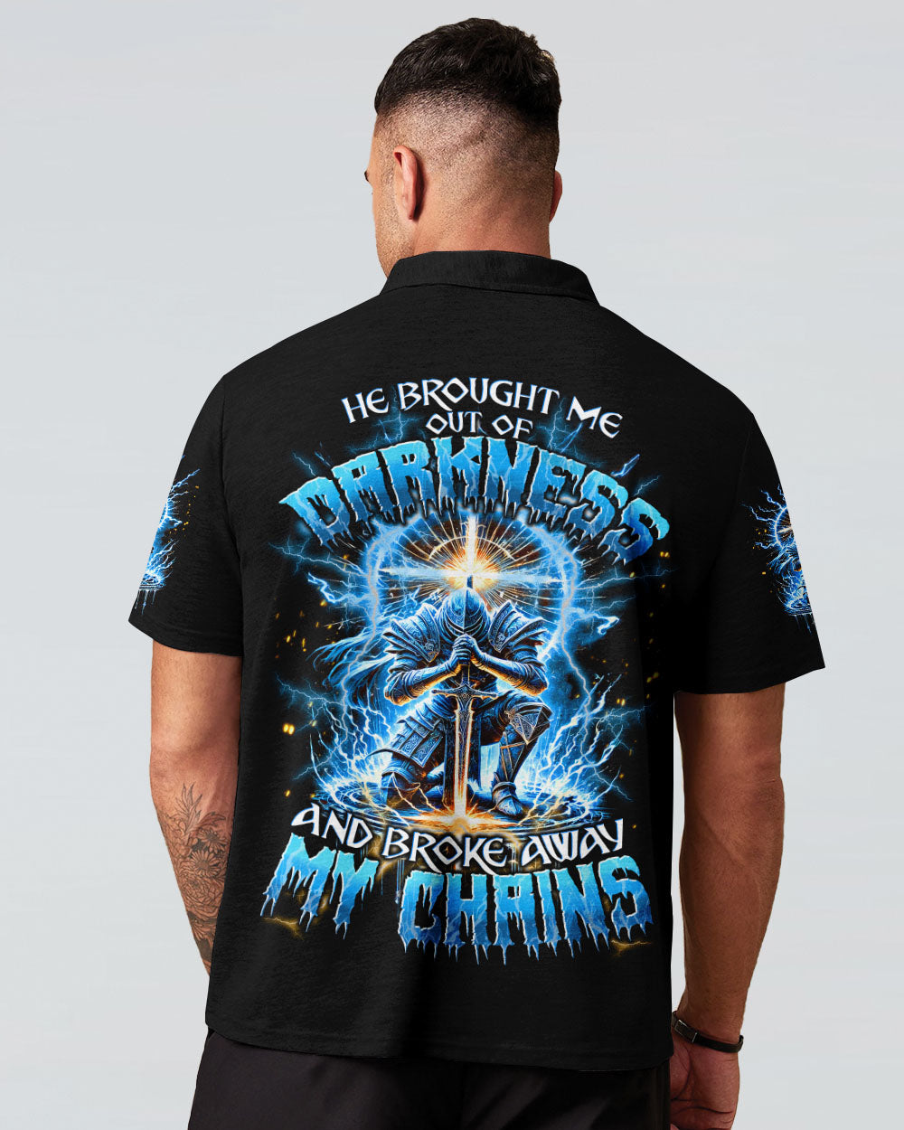 He Brought Me Out Of Darkness Men's All Over Print Shirt - Tytd0511243