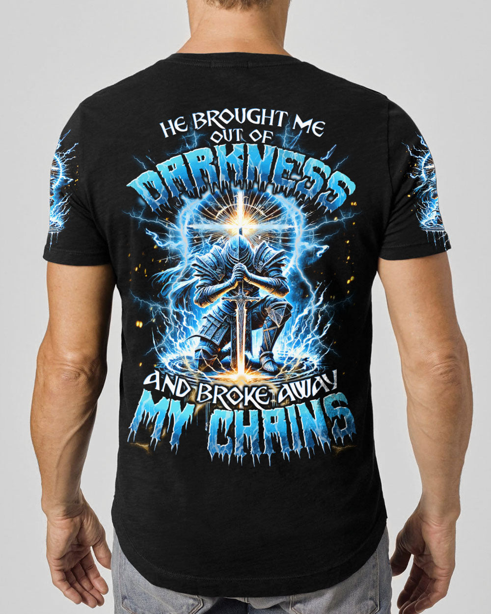 He Brought Me Out Of Darkness Men's All Over Print Shirt - Tytd0511243