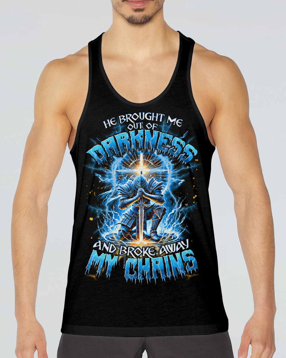 He Brought Me Out Of Darkness Men's All Over Print Shirt - Tytd0511243