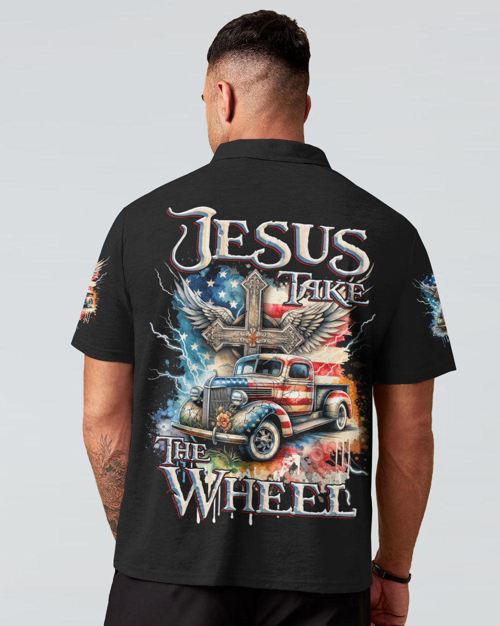 Jesus Take The Wheel Men's All Over Print Shirt - Tytd1811231