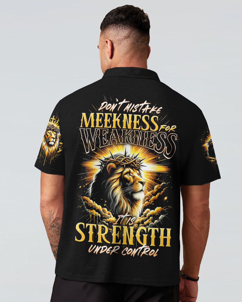 Don't Mistake Meekness For Weakness Lion Men's All Over Print Shirt - Tytd1901242