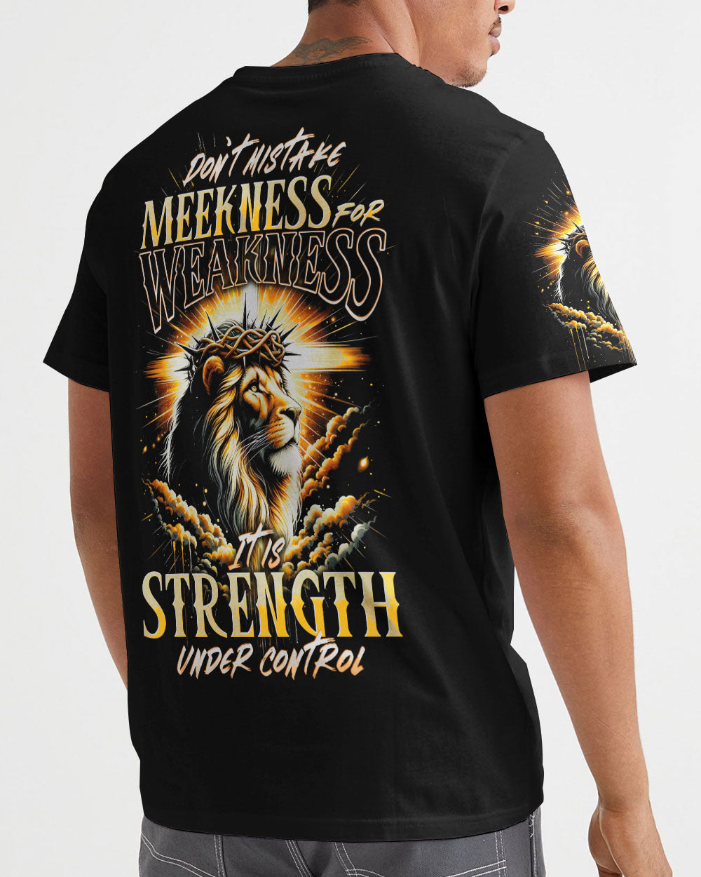 Don't Mistake Meekness For Weakness Lion Men's All Over Print Shirt - Tytd1901242