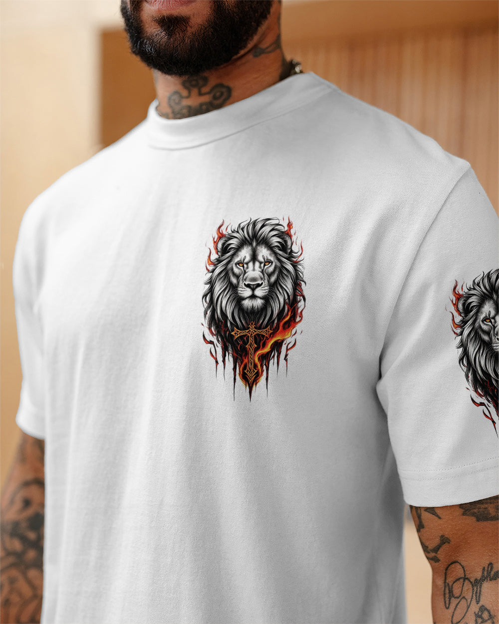 I Can Do All Things Lion Men's All Over Print Shirt - Tytd2001261