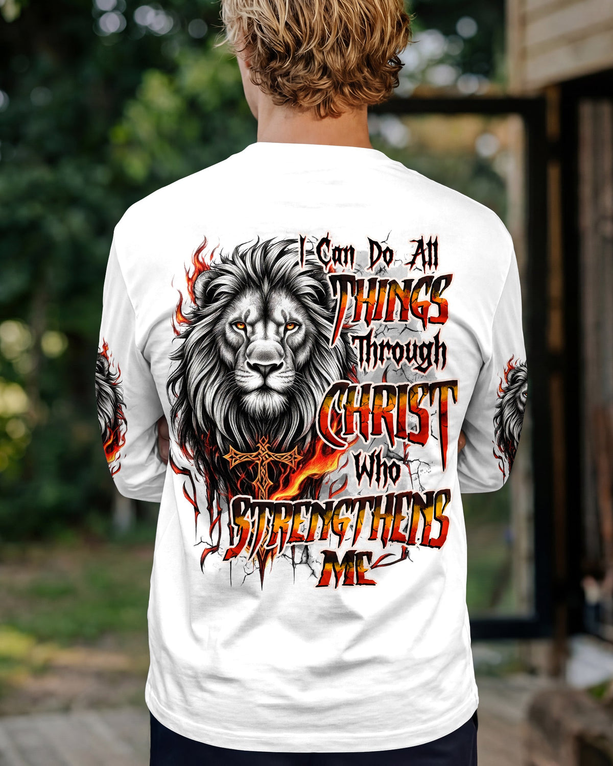 I Can Do All Things Lion Men's All Over Print Shirt - Tytd2001261