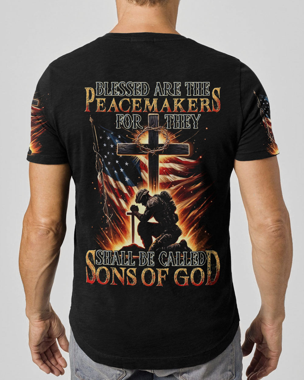 Blessed Are The Peacemakers Men's All Over Print Shirt - Tytd2404243