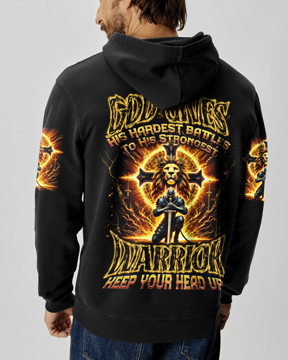 God Gives His Hardest Battles Men's All Over Print Shirt - Tytd2810241