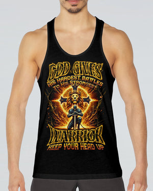 God Gives His Hardest Battles Men's All Over Print Shirt - Tytd2810241