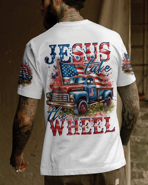 Jesus Take The Wheel Men's All Over Print Shirt - Tytd3003241