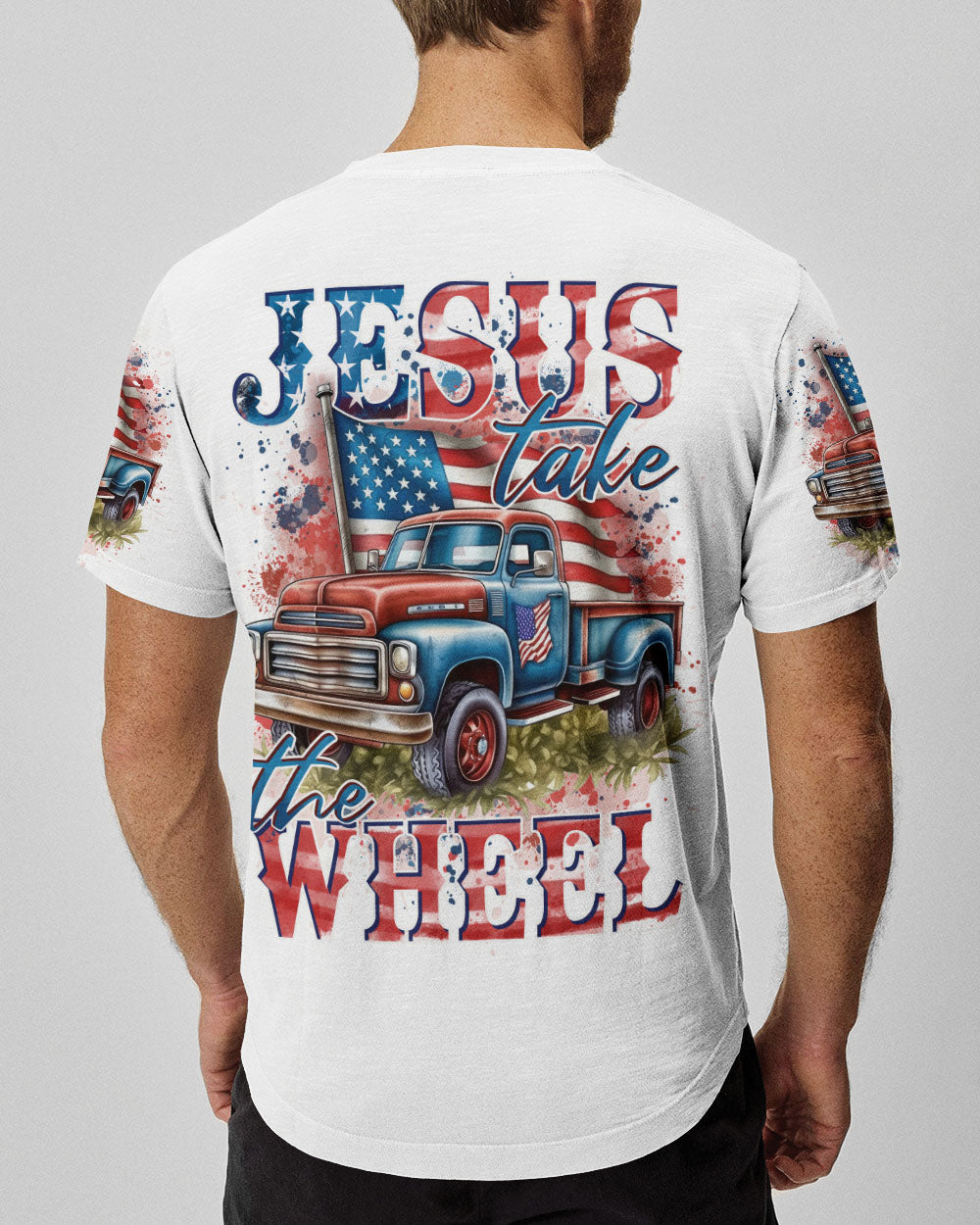 Jesus Take The Wheel Men's All Over Print Shirt - Tytd3003241