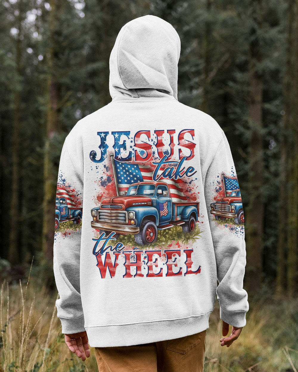 Jesus Take The Wheel Men's All Over Print Shirt - Tytd3003241