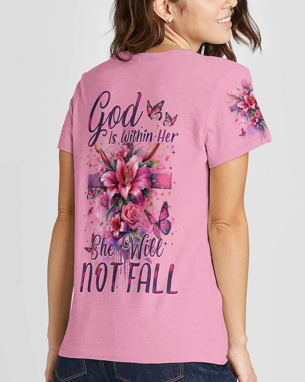 She Will Not Fall Women's All Over Print Shirt - Tytm0401243