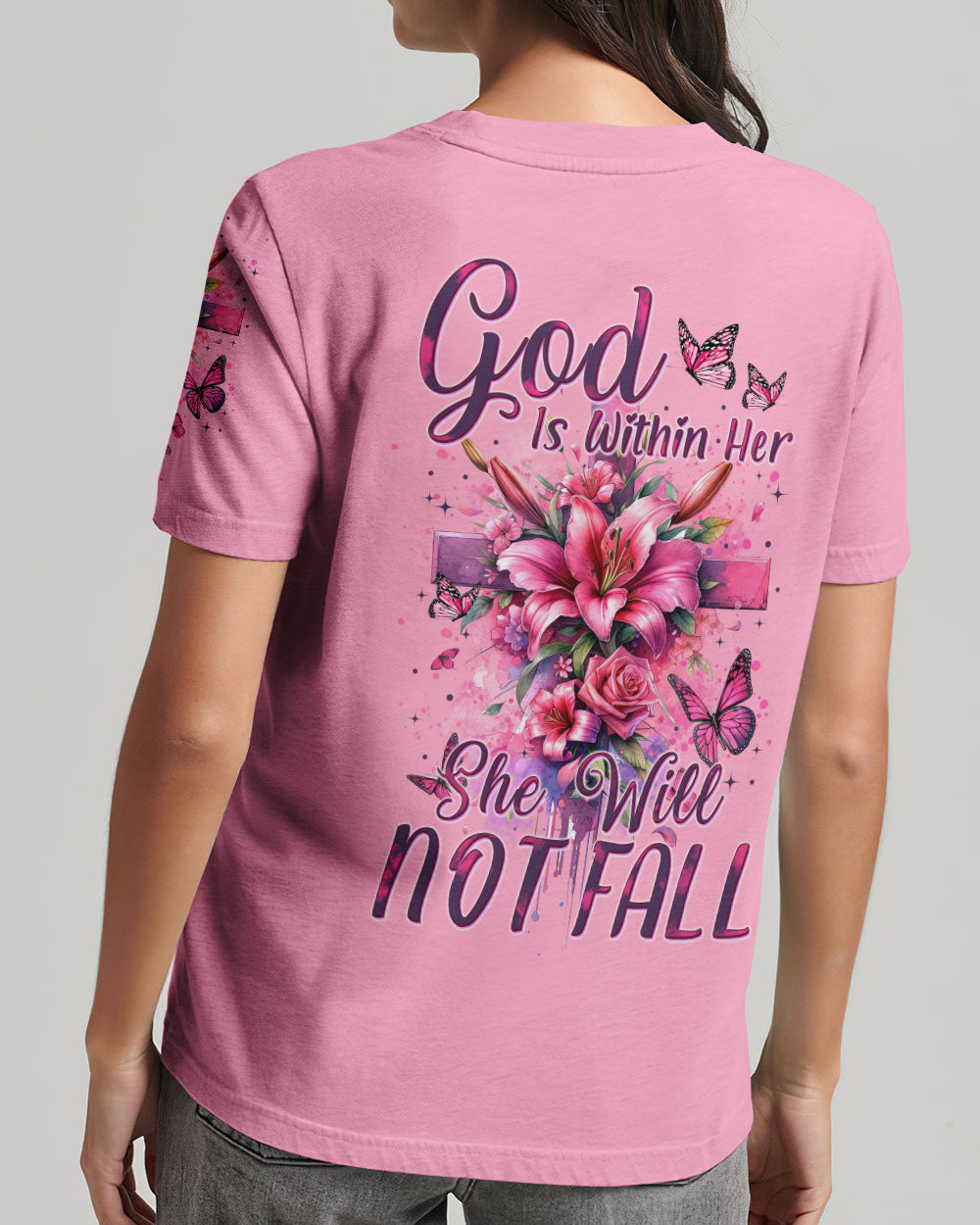She Will Not Fall Women's All Over Print Shirt - Tytm0401243