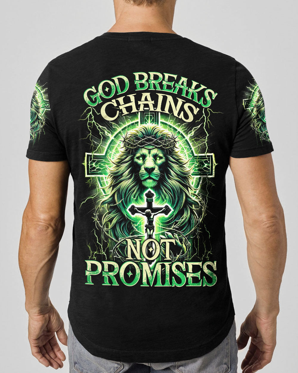 God Breaks Chains Not Promises Lion Men's All Over Print Shirt - Tytm0403251