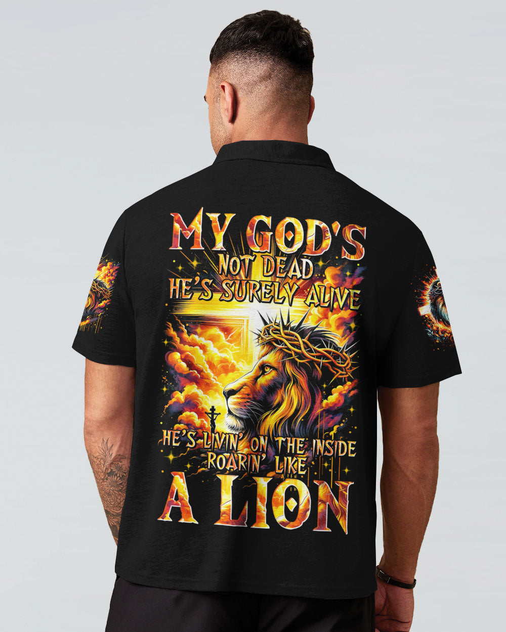 My God's Not Dead Lion Men's All Over Print Shirt - Tytm2301243