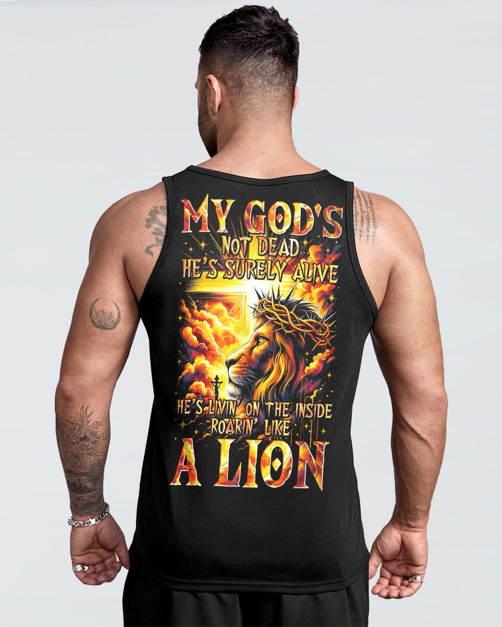 My God's Not Dead Lion Men's All Over Print Shirt - Tytm2301243