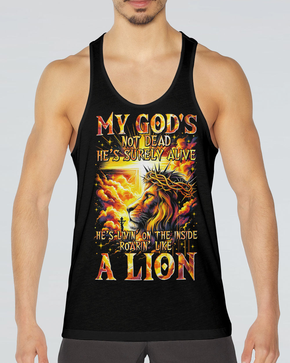 My God's Not Dead Lion Men's All Over Print Shirt - Tytm2301243