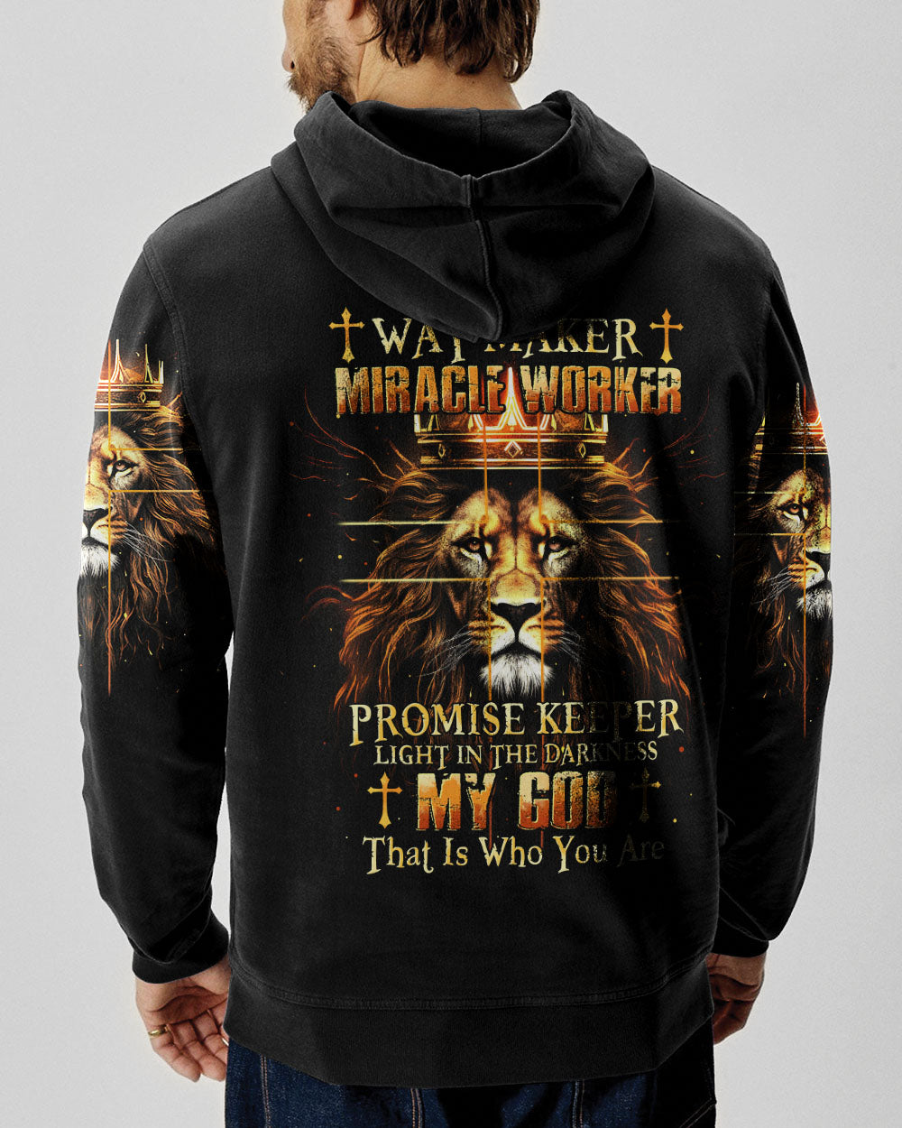 Way Maker Miracle Worker Lion Men's All Over Print Shirt - Tytm2304244