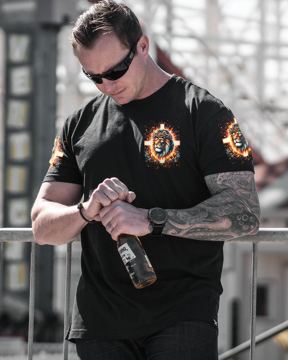 The Lion Of Judah Men's All Over Print Shirt - Tytm2401241