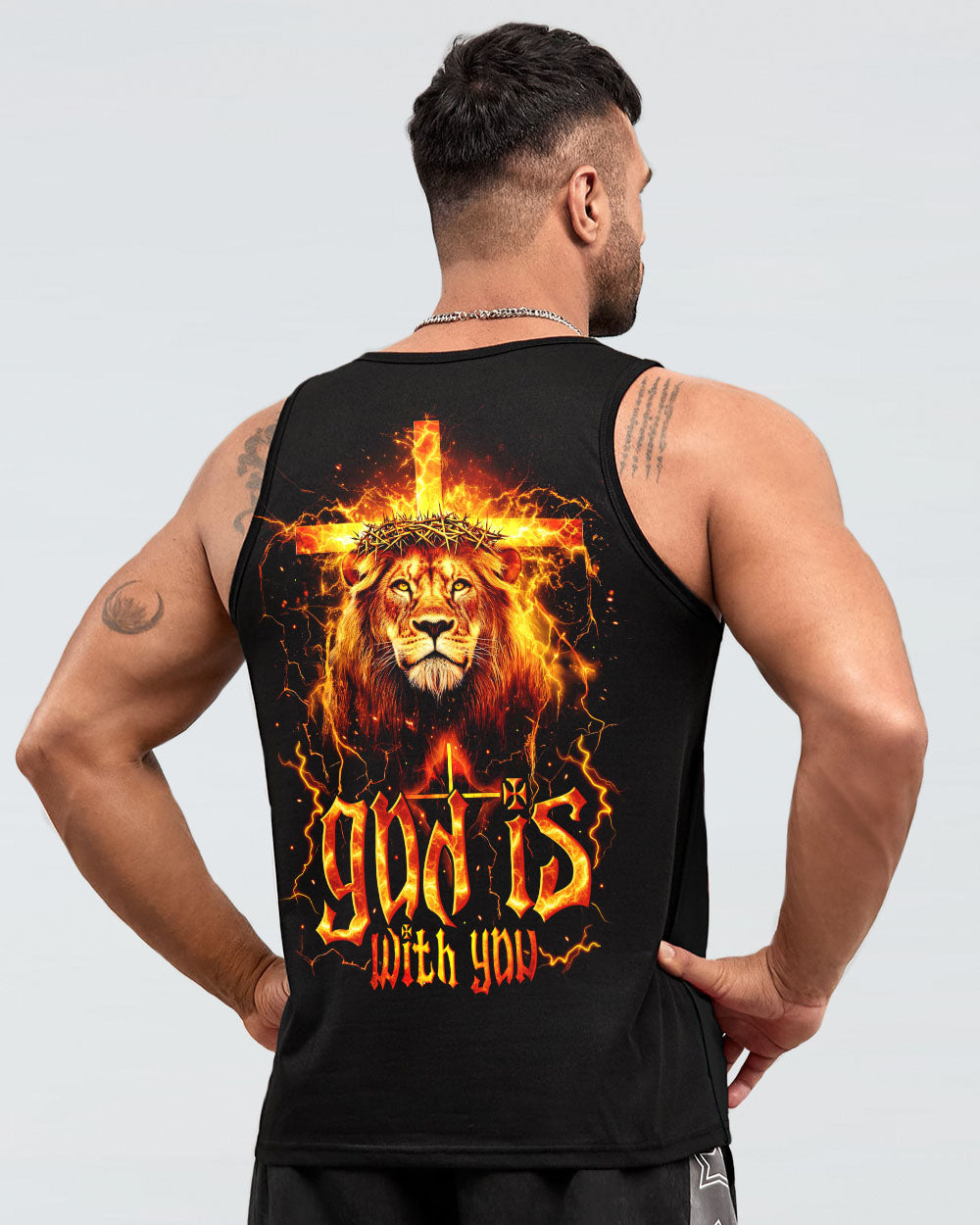 God Is With You Lion Men's All Over Print Shirt - Tytm2512243