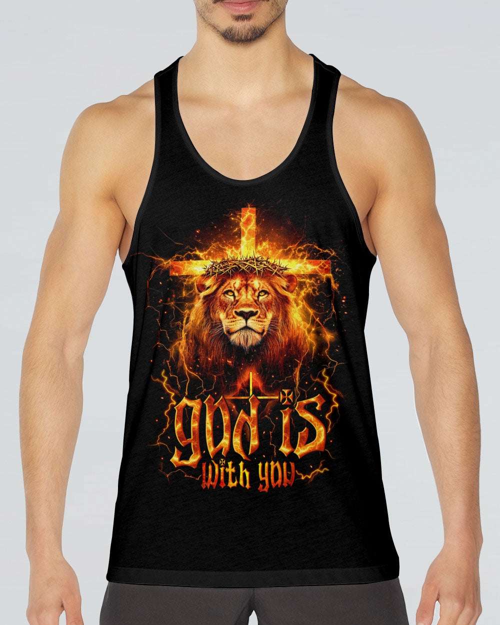 God Is With You Lion Men's All Over Print Shirt - Tytm2512243