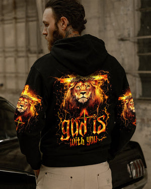 God Is With You Lion Men's All Over Print Shirt - Tytm2512243